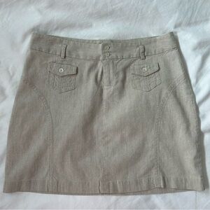 Banana Republic Stretch Linen Mini Skirt